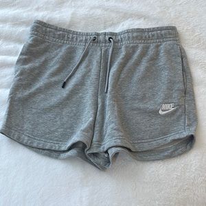 grey nike sweat shorts size small!
